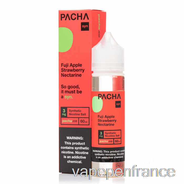 Nectarine De Fraise Pomme Fuji - Pachamama - Stylo Vape 60 Ml 0 Mg